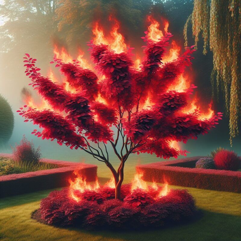 How Far Apart To Plant Burning Bush