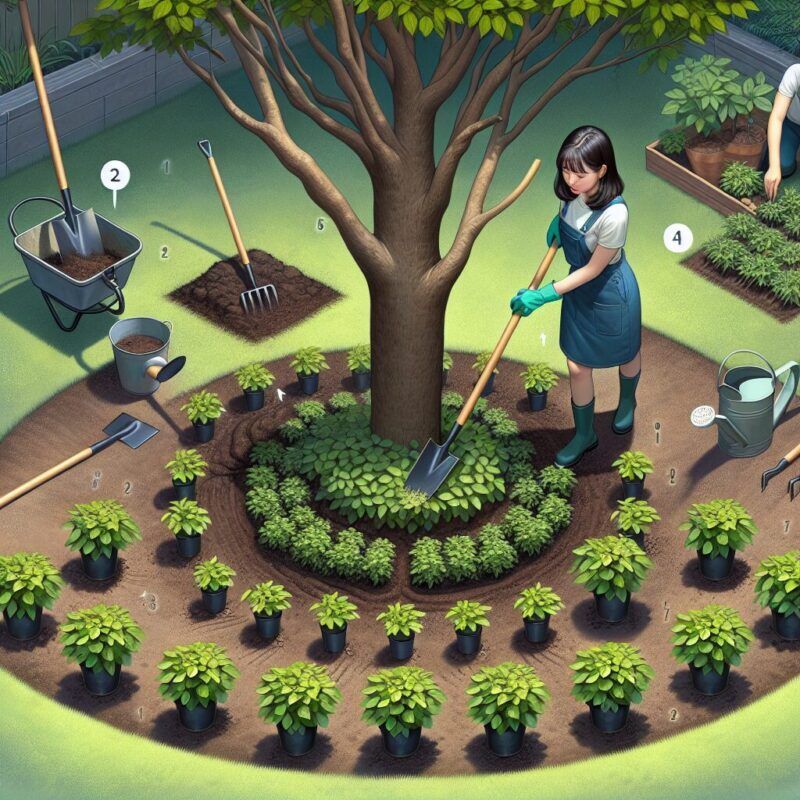 How To Plant Pachysandra Around A Tree