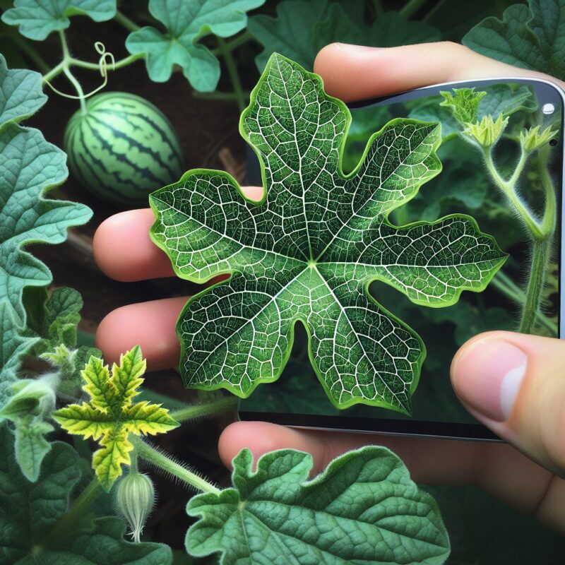 What Does A Watermelon Plant Leaf Look Like