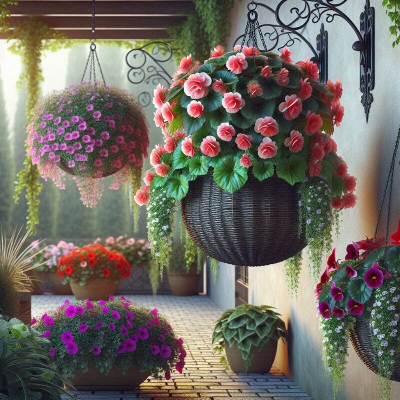 What To Plant With Begonias In Hanging Baskets