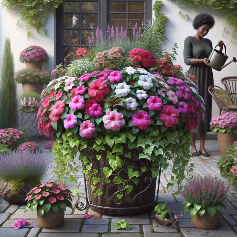 What To Plant With Impatiens In A Container